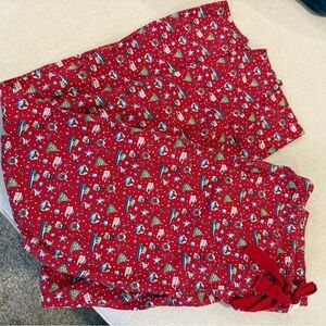 Vineyard Vines Red Holiday Print Pants